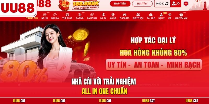 Nhà cái với trải nghiệm all in one chuẩn