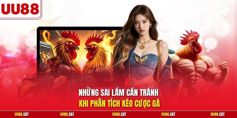 Những sai lầm cần tránh khi phân tích kèo cược gà